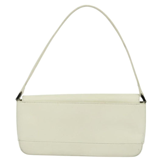 Burberry Flap Shoulder Bag Leather, WHITE, LEATHER, Shoulder bag