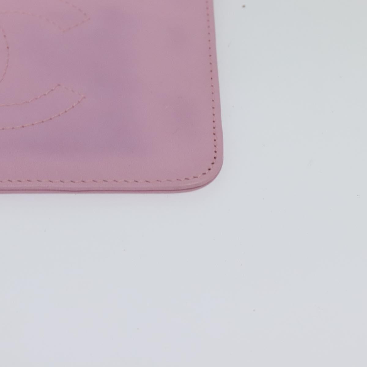 Chanel CC Zip Clutch Leather, Pink, Leather, Clutch