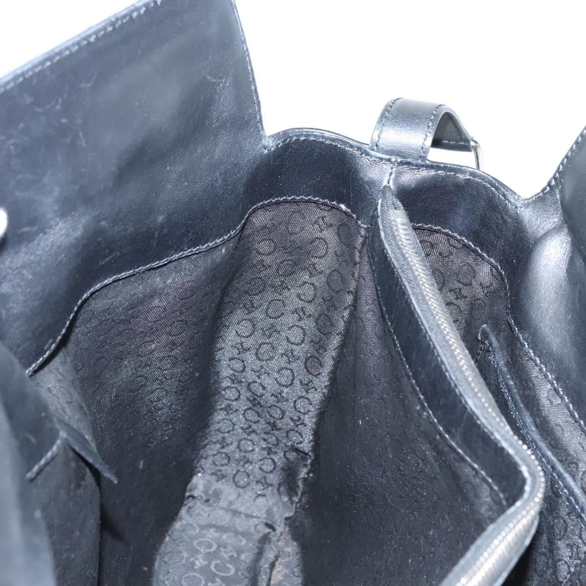 Celine C Macadam Handbag Canvas, BLACK, CANVAS, Handbag