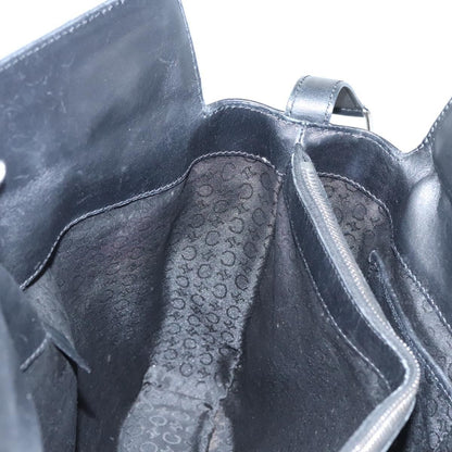 Celine C Macadam Handbag Canvas, BLACK, CANVAS, Handbag