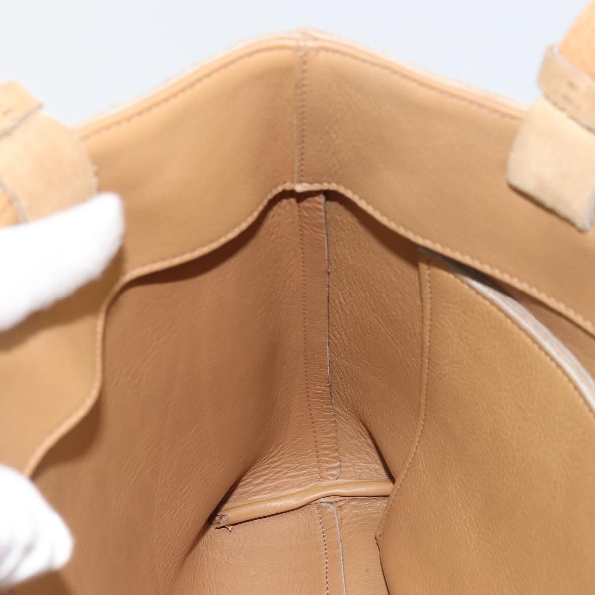 Gucci Vintage Handbag Suede, BEIGE, SUEDE, Handbag