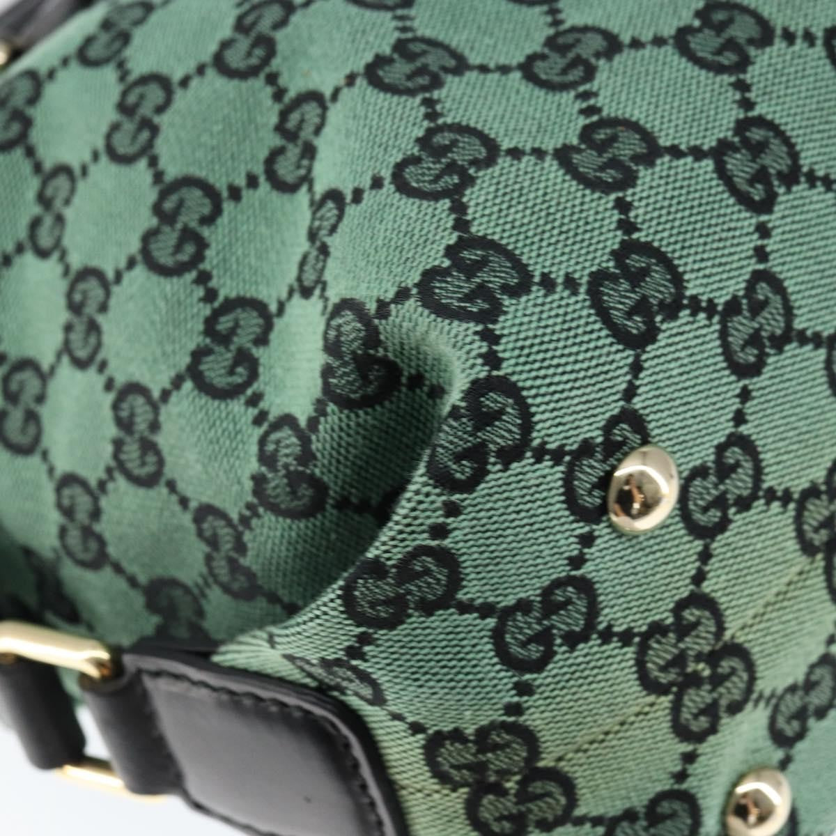 Gucci Full Moon Boston Bag GG Canvas, GREEN, CANVAS, Travel bag