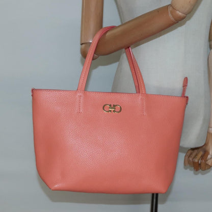 Salvatore Ferragamo Bice Tote Leather, ORANGE, LEATHER, Tote bag