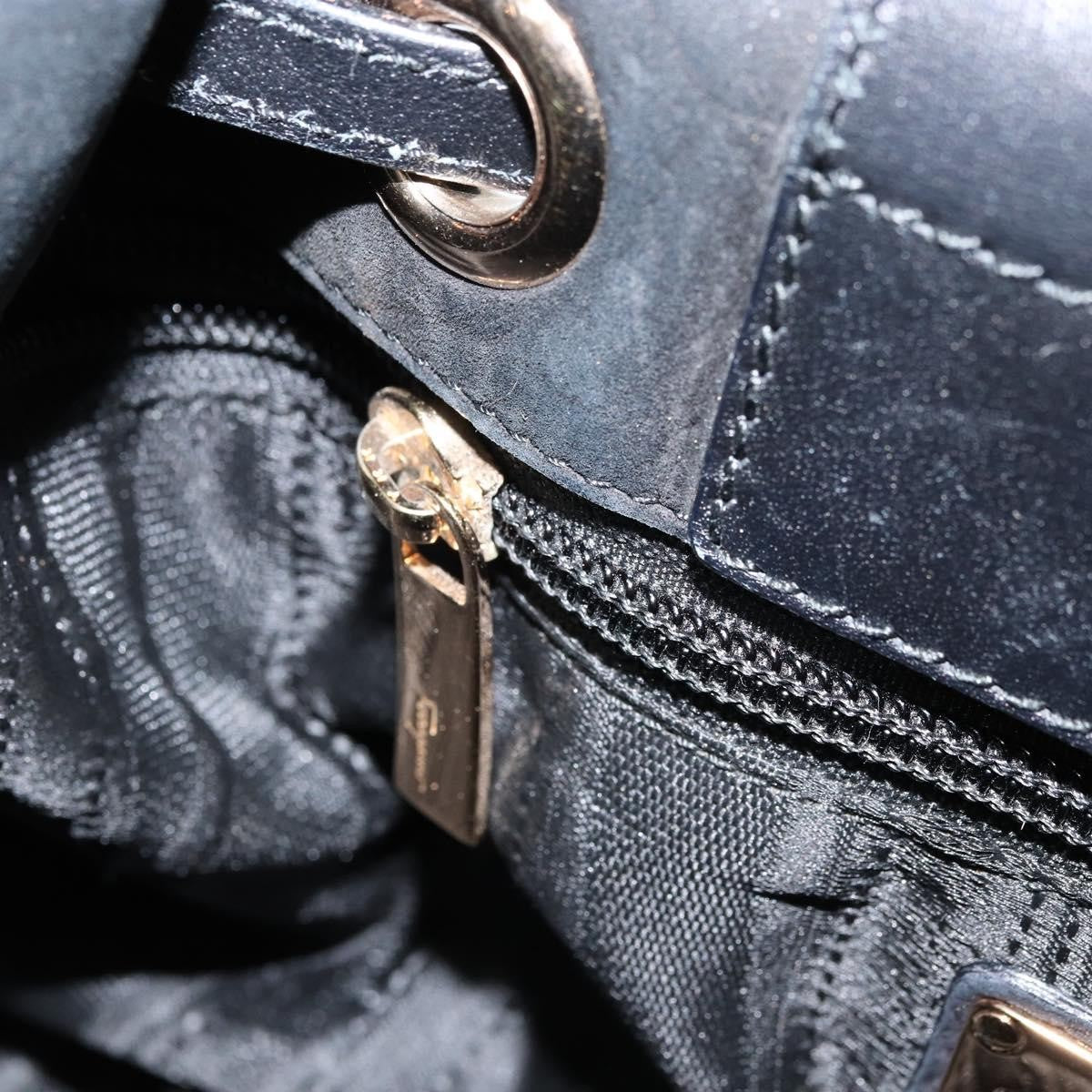 Salvatore Ferragamo Gancini Tote Suede, BLACK, SUEDE, Tote bag