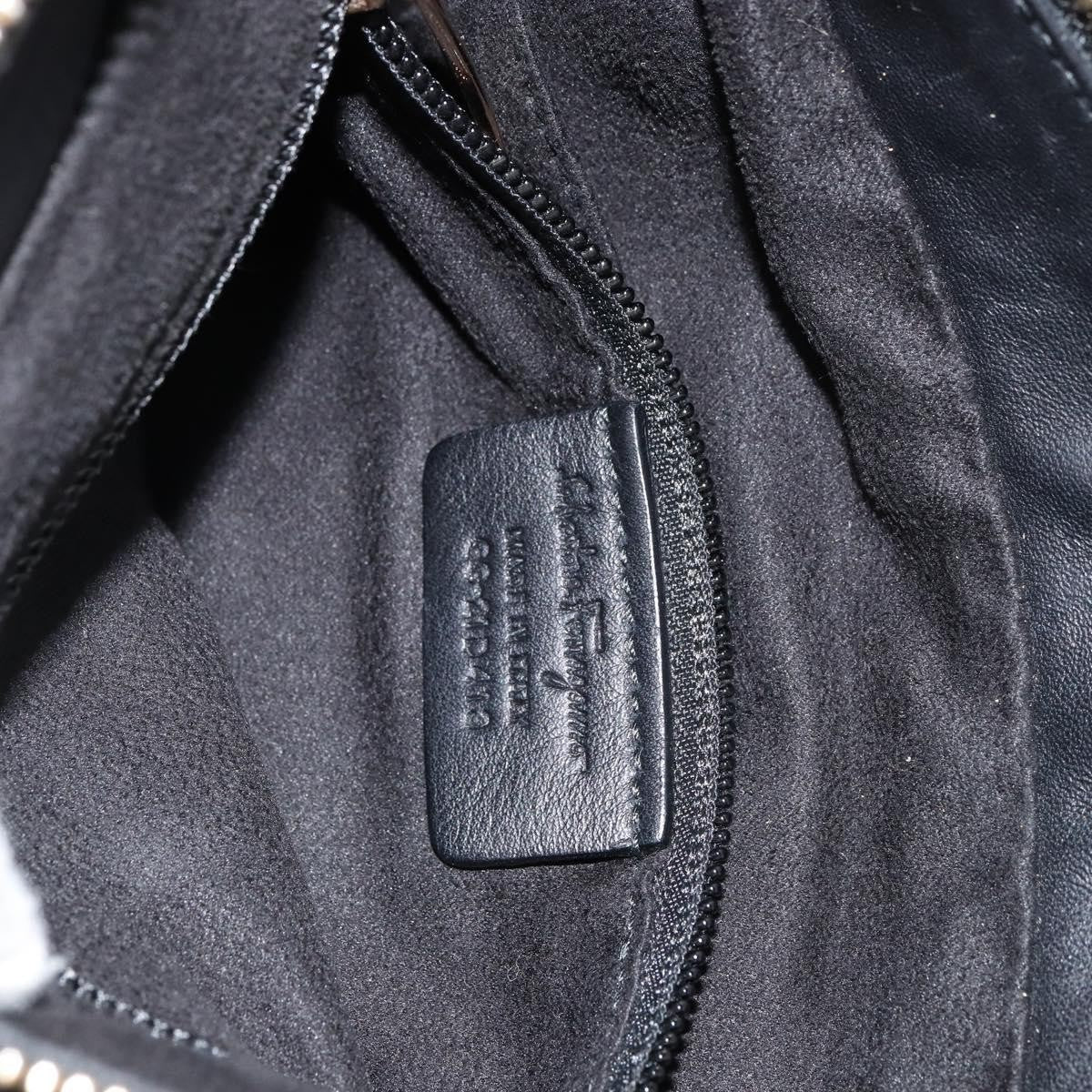 Salvatore Ferragamo Vala Handbag Suede, BLACK, SUEDE, Handbag