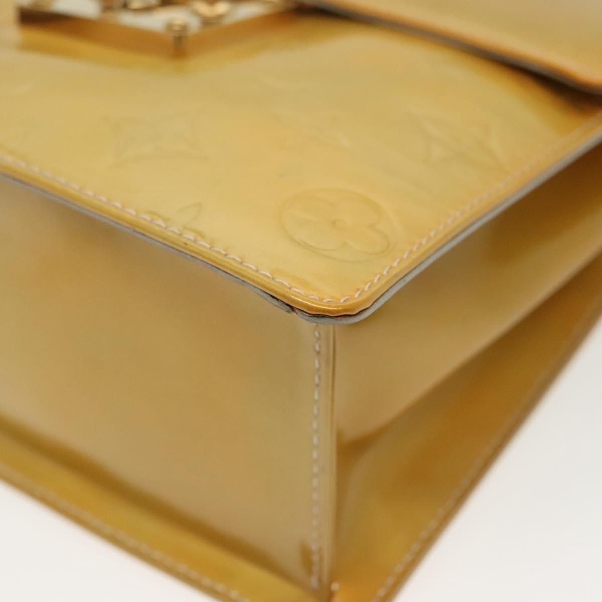 Louis Vuitton Spring Street Handbag Monogram Vernis, BEIGE, PATENT_LEATHER, Handbag