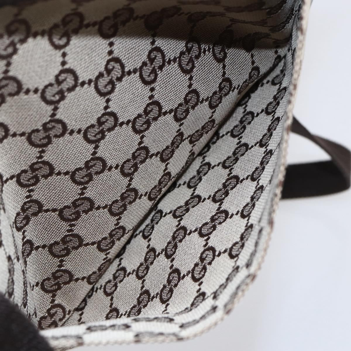 Gucci Front Pocket Messenger Canvas, BEIGE, CANVAS, Shoulder bag