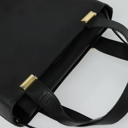 Salvatore Ferragamo Vintage Handbag Leather, BLACK, LEATHER, Handbag