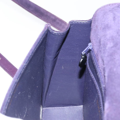 Chanel Flap Clutch Shearling, PURPLE, SUEDE, Clutche & pouche