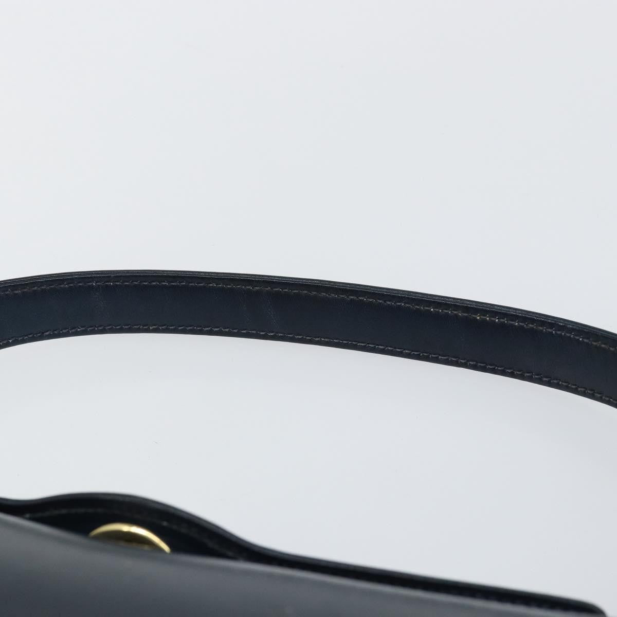 Gucci Vintage Convertible Box Crossbody Bag Leather, NAVY, LEATHER, Handbag