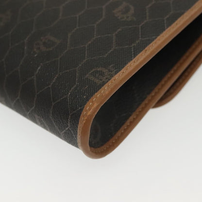 Christian Dior Vintage Honeycomb chain Canvas, BLACK, CANVAS, Handbag