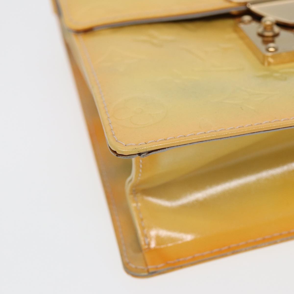 Louis Vuitton Spring Street Handbag Monogram Vernis, BEIGE, PATENT_LEATHER, Handbag