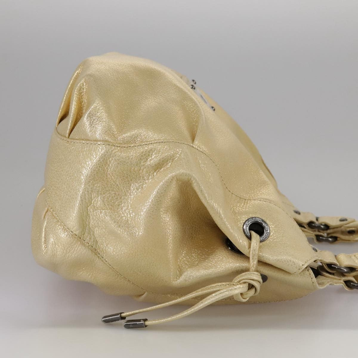 Burberry Blue Label Handbag Leather, GOLD, LEATHER, Handbag