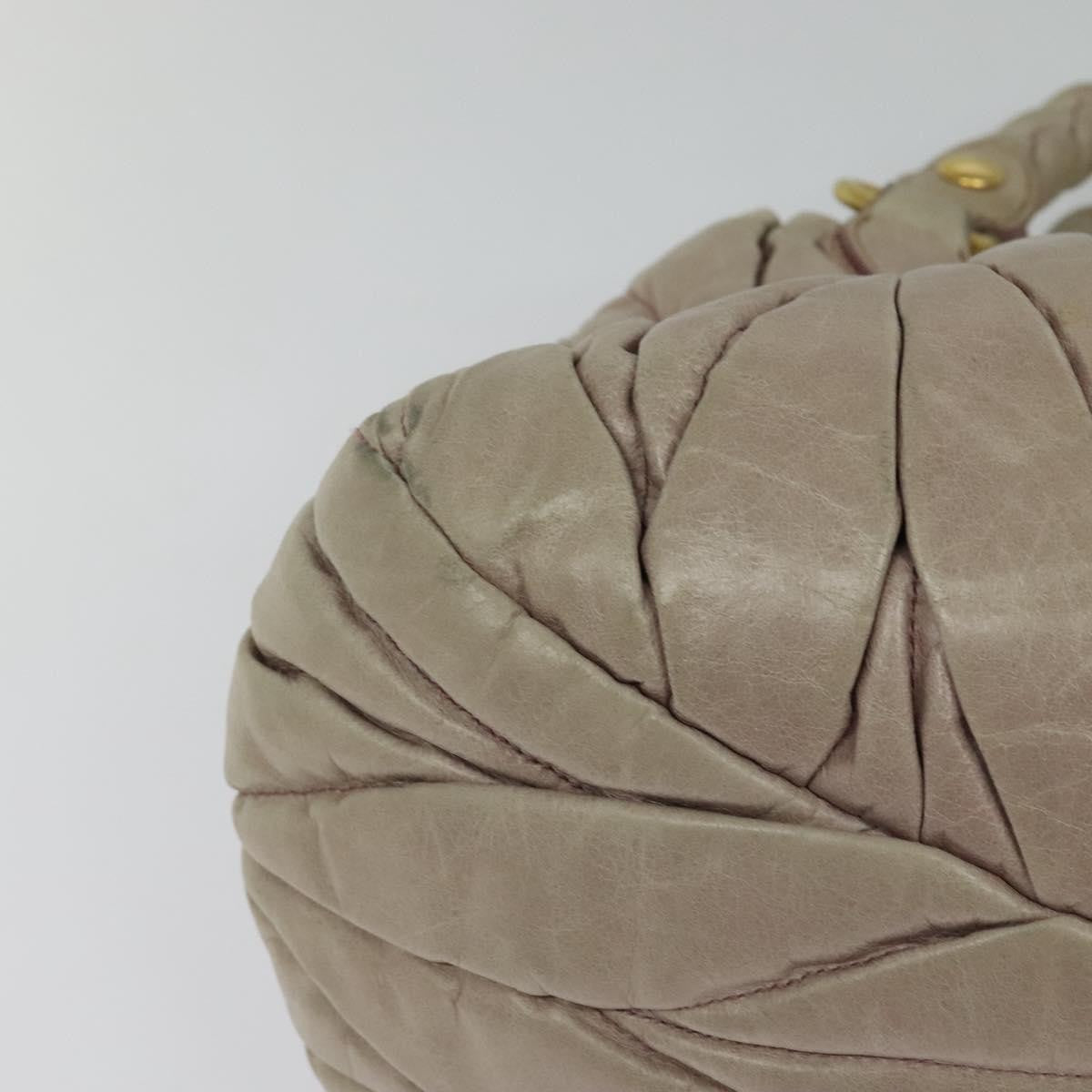 Miu Miu Coffer Convertible Satchel Matelasse Leather, BEIGE, LEATHER, Handbag