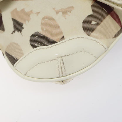 Burberry Flap Shoulder Bag Canvas, BEIGE, CANVAS, Shoulder bag