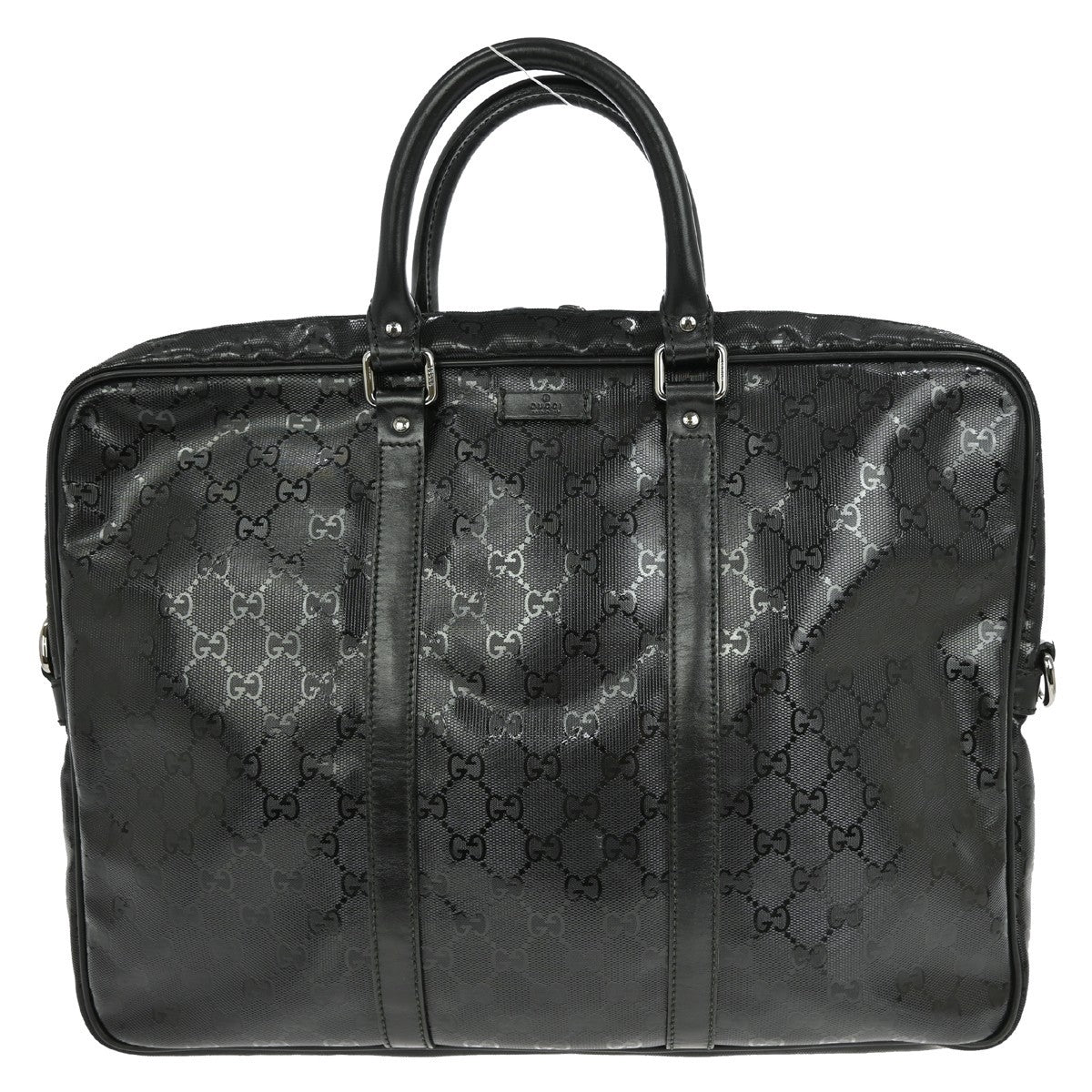 Gucci Convertible Briefcase GG Imprime, BLACK, CANVAS, Travel bag