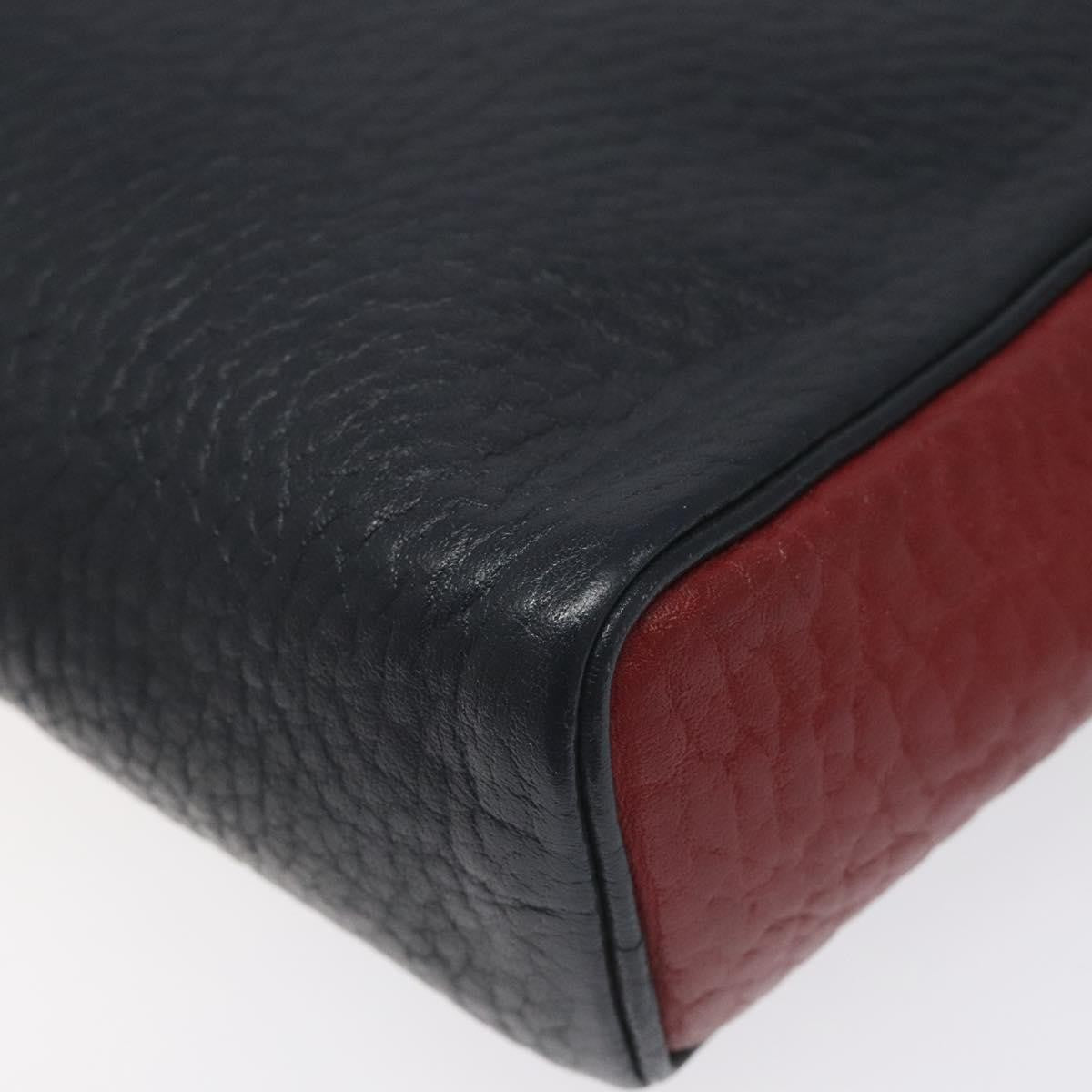 Hermes Jockey shoulder bag Leather, NAVY, LEATHER, Shoulder bag