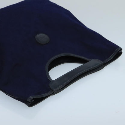 Celine C Macadam Handbag Canvas, NAVY, CANVAS, Handbag