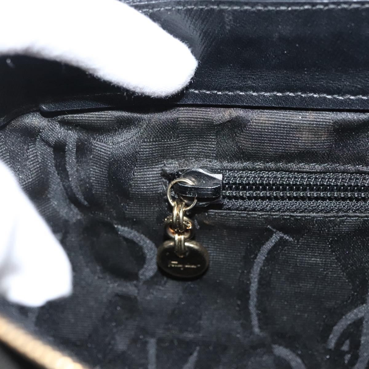 Salvatore Ferragamo Gancini Shoulder Bag Leather, BLACK, LEATHER, Shoulder bag