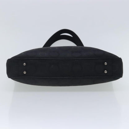 Salvatore Ferragamo Gancini Tote Gancini Canvas, BLACK, CANVAS, Tote bag