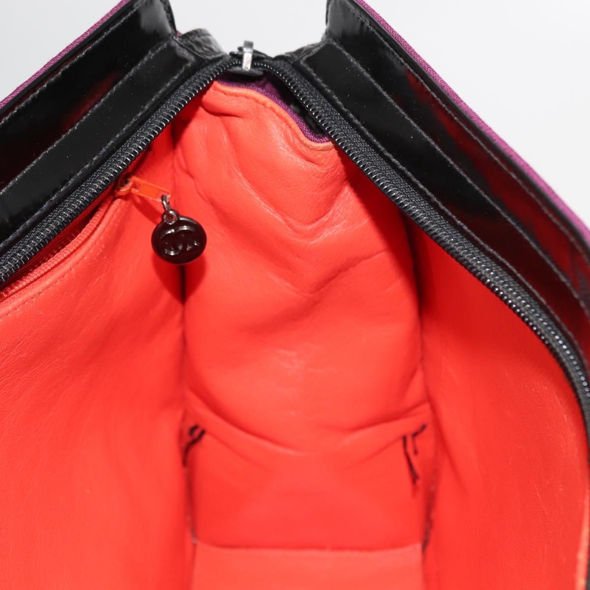 Chanel Vintage Logo Tote Cotton, PURPLE, COTTON, Tote bag