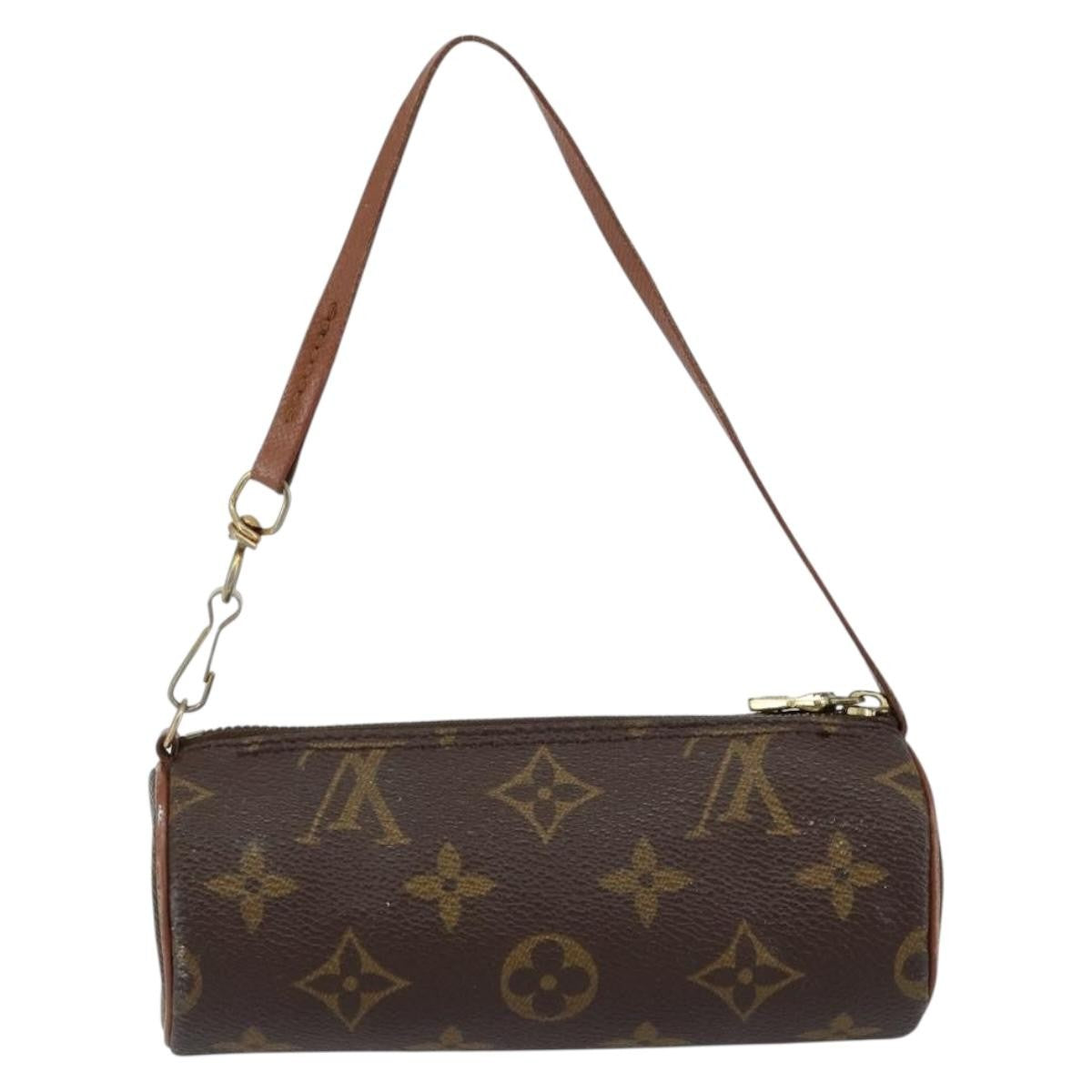 Louis Vuitton Papillon Pochette Monogram Canvas, BROWN, CANVAS, Clutche & pouche