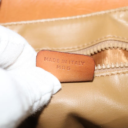 Celine Macadam Shoulder Bag PVC Leather, BEIGE, CANVAS, Shoulder bag