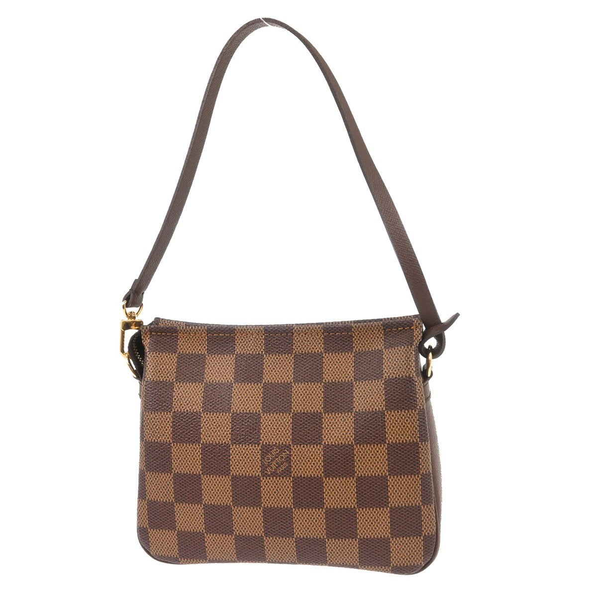Louis Vuitton Trousse Make Up Bag Damier, Brown, Canvas, Shoulder Bag