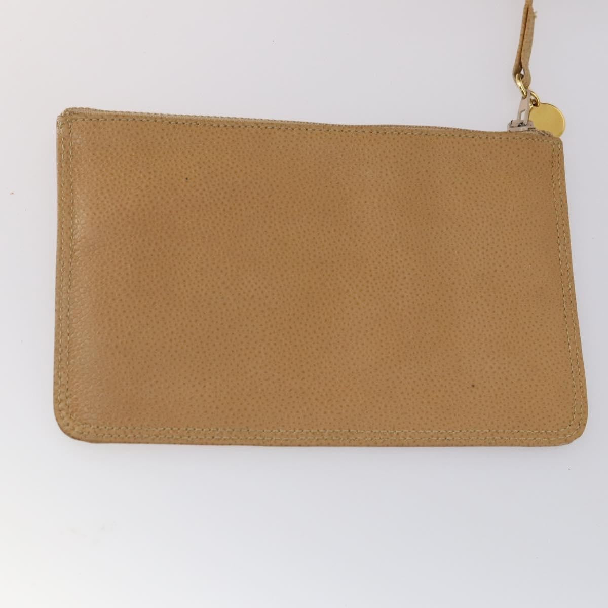 Chanel CC Front Pocket Backpack Leather, BEIGE, LEATHER, Backpack