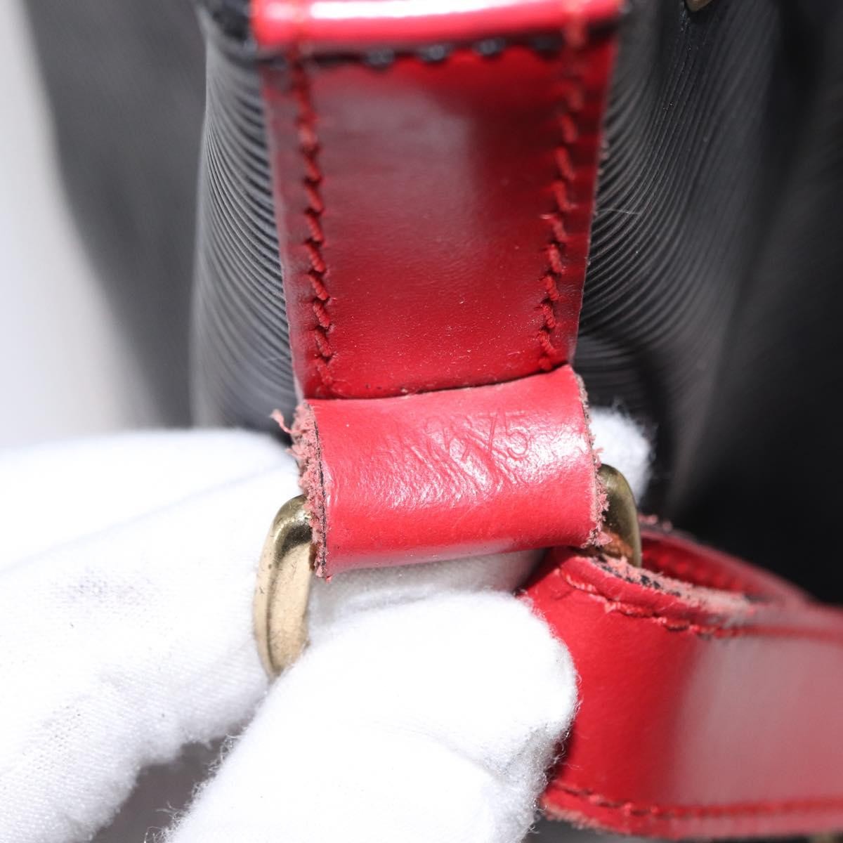 Louis Vuitton Bicolor Noe Handbag Epi Leather, BLACK, LEATHER, Shoulder bag