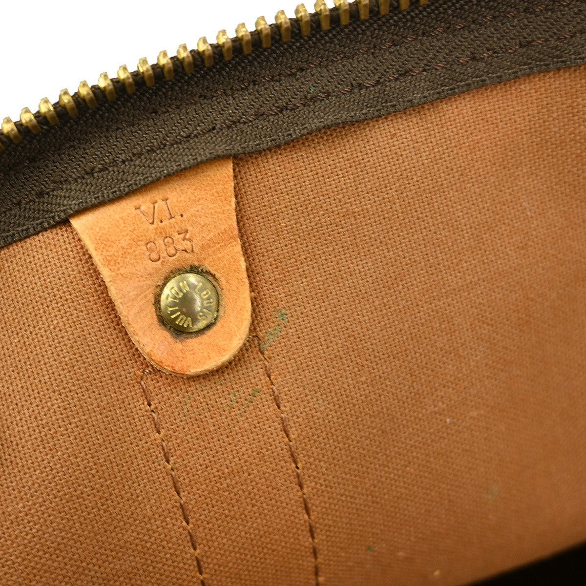 Louis Vuitton Keepall Bag Monogram Canvas, BROWN, CANVAS, Travel bag