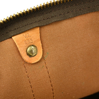 Louis Vuitton Keepall Bag Monogram Canvas, BROWN, CANVAS, Travel bag