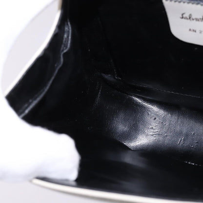 Salvatore Ferragamo Gancini handbag Leather, WHITE, LEATHER, Handbag