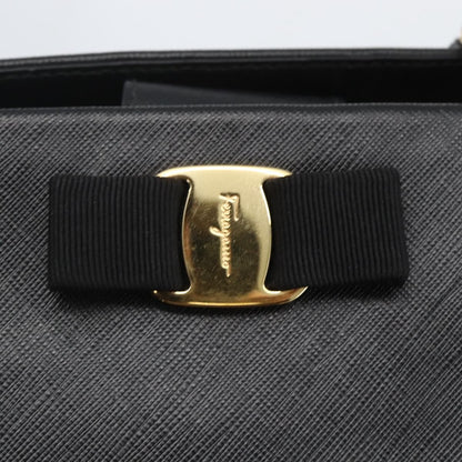 Salvatore Ferragamo Vala Chain Shoulder bag Leather, BLACK, LEATHER, Shoulder bag