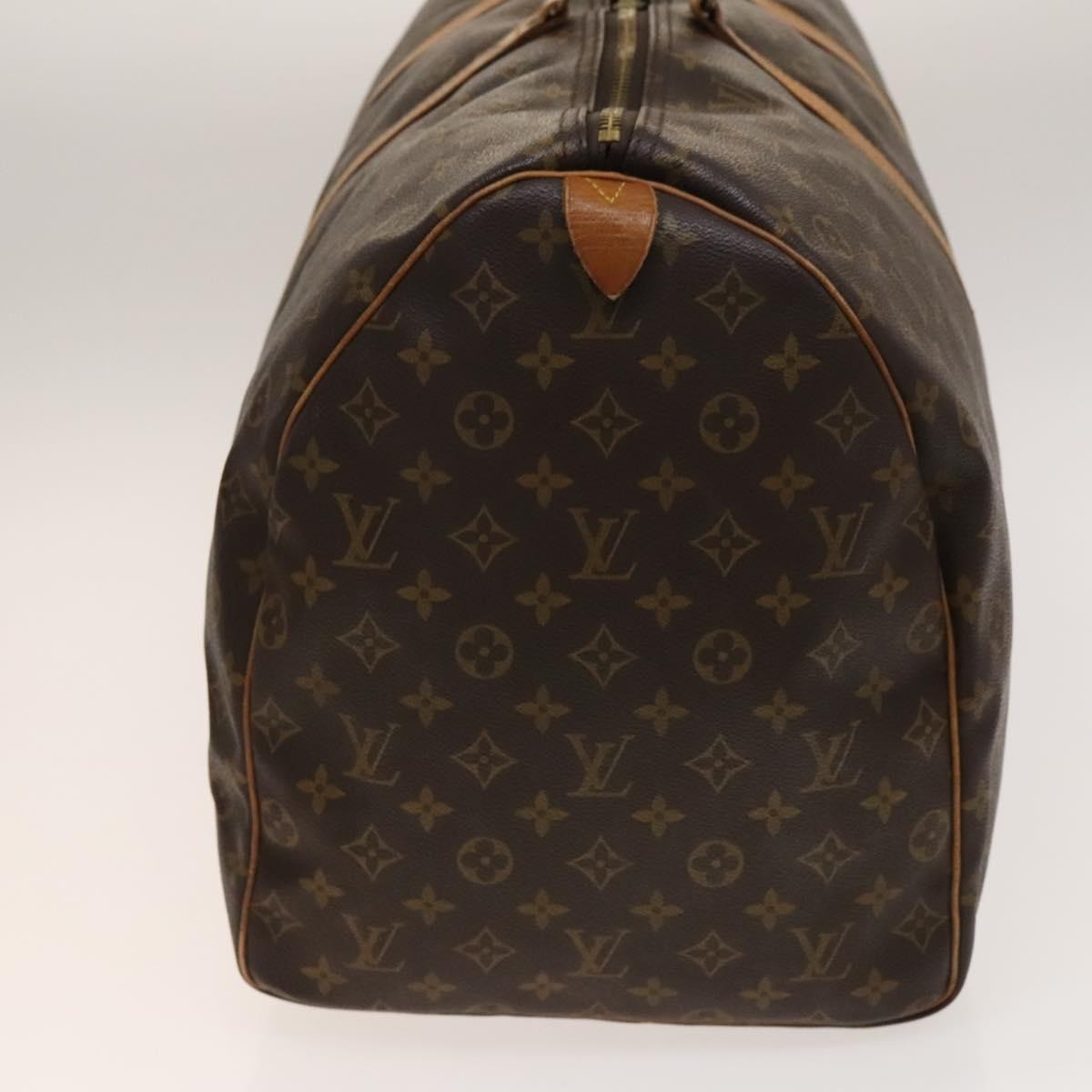Louis Vuitton Keepall Bag Monogram Canvas, BROWN, CANVAS, Travel bag