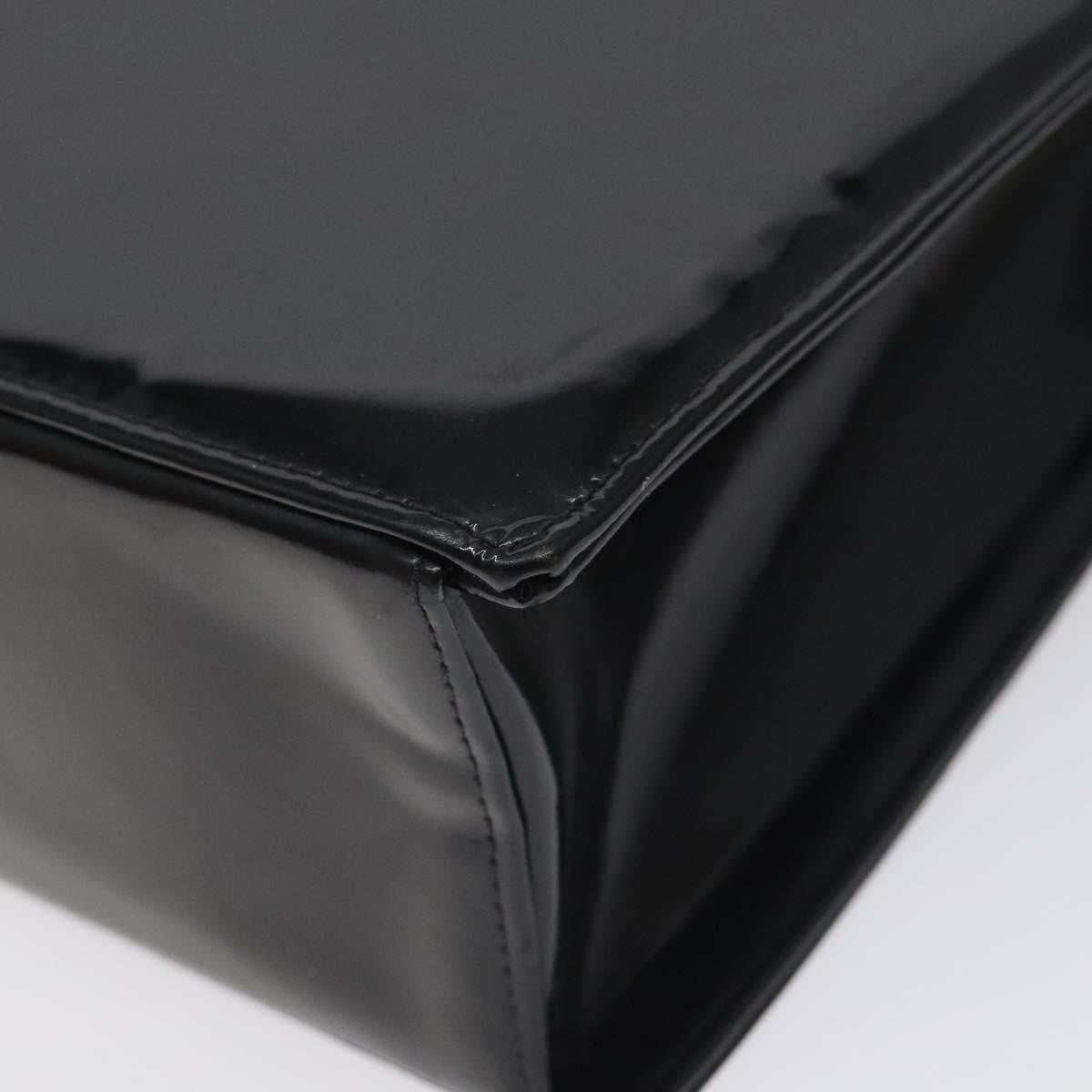 Chanel Vintage CC Box Flap Bag Patent Leather, BLACK, PATENT_LEATHER, Handbag