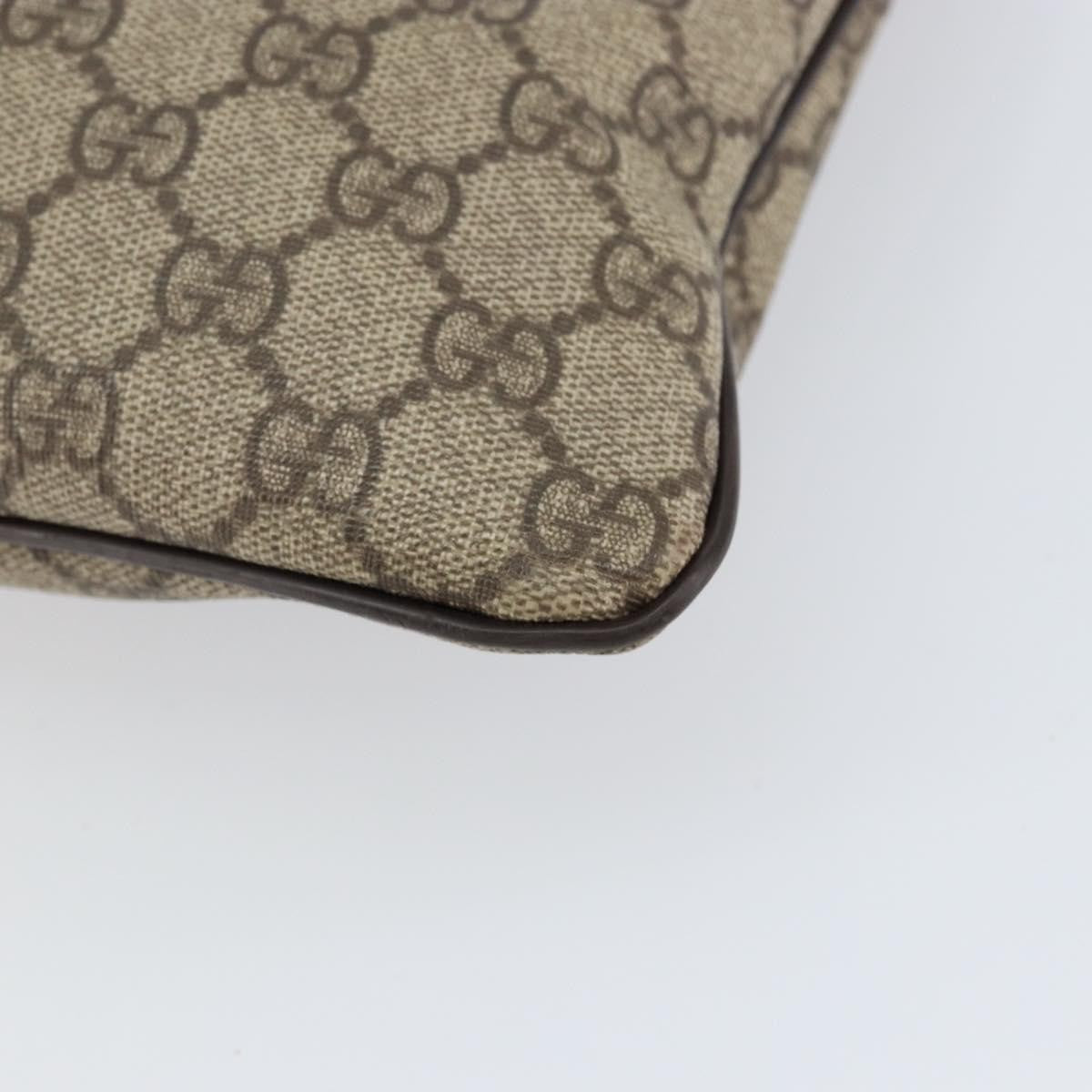 Gucci Flat Messenger Bag GG Canvas, BEIGE, CANVAS, Shoulder bag