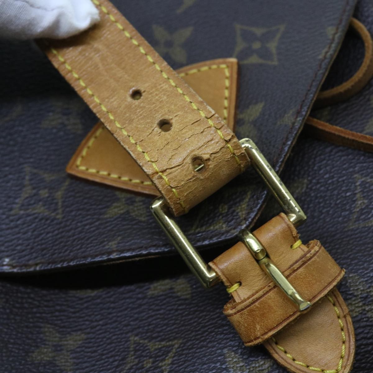 Louis Vuitton Montsouris Backpack Monogram Canvas, BROWN, CANVAS, Backpack