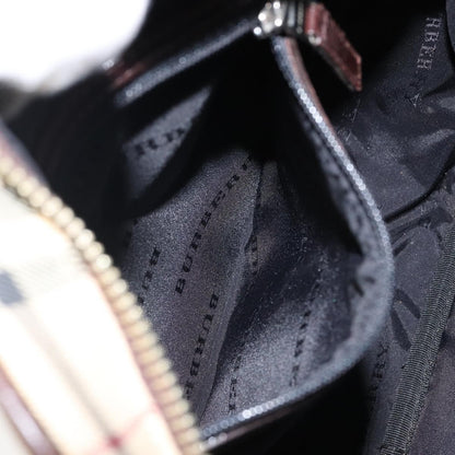 Burberry Zip Messenger Bag Nova check Canvas and Leather, BEIGE, CANVAS, Shoulder bag