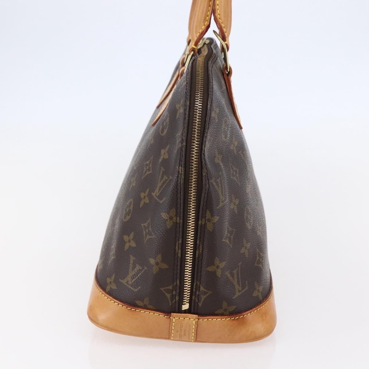 Louis Vuitton Alma Handbag Monogram Canvas, BROWN, CANVAS, Handbag
