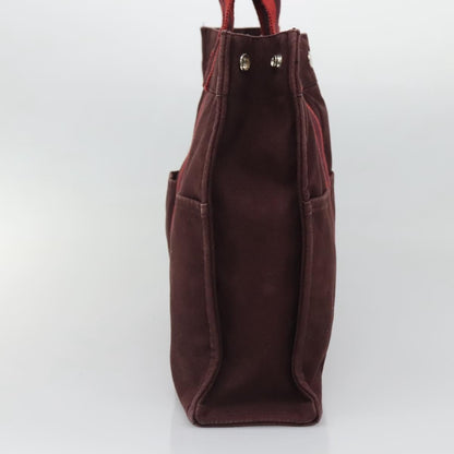 Hermes Fourre Tout Tote Canvas, RED, CANVAS, Tote bag