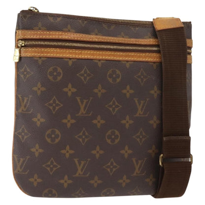 Louis Vuitton Bosphore Pochette Monogram Canvas, BROWN, CANVAS, Shoulder bag