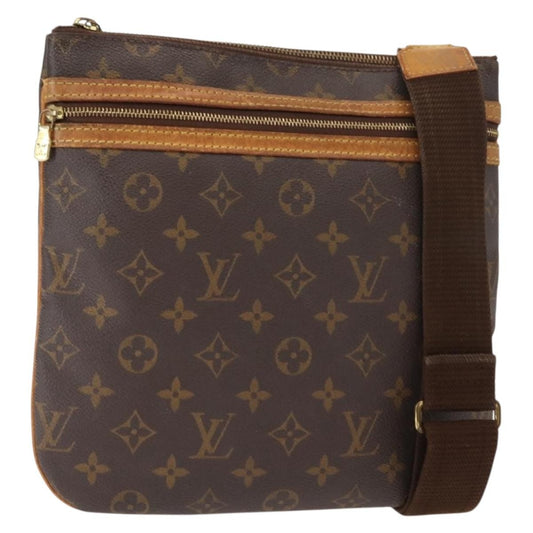 Louis Vuitton Bosphore Pochette Monogram Canvas, BROWN, CANVAS, Shoulder bag