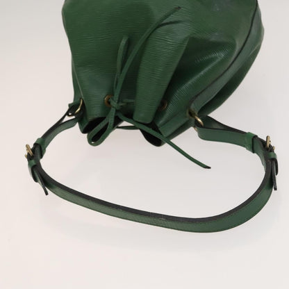 Louis Vuitton Petit Noe Handbag Epi Leather, GREEN, LEATHER, Shoulder bag
