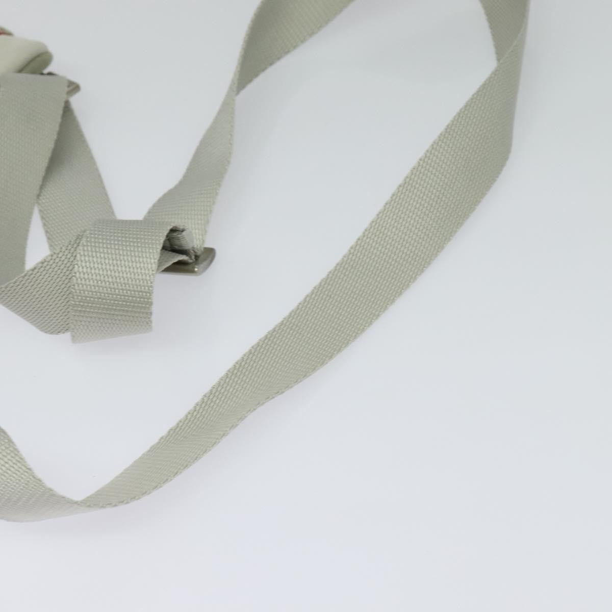 Prada Sport Zip Shoulder Bag Cotton, SILVER, COTTON, Shoulder bag