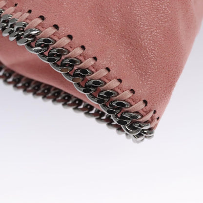 Stella McCartney Falabella Fold Over Crossbody Bag Shaggy Deer, PINK, POLYESTER, Crossbody bag