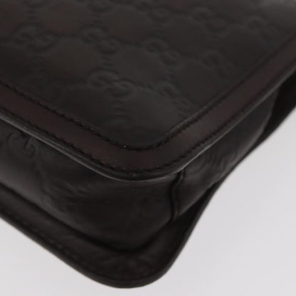 Gucci Zip Pouch Leather, BROWN, LEATHER, Clutche & pouche