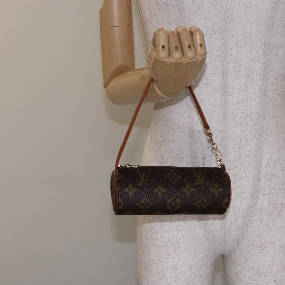 Louis Vuitton Papillon Pochette Monogram Canvas, BROWN, CANVAS, Handbag