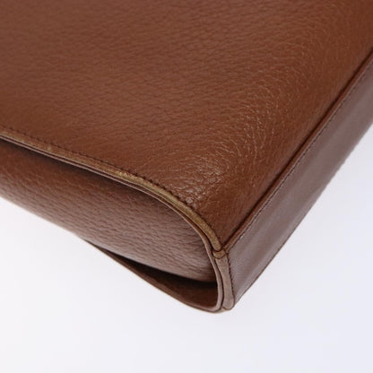 Burberry Flap Shoulder Bag Leather, BROWN, LEATHER, Shoulder bag