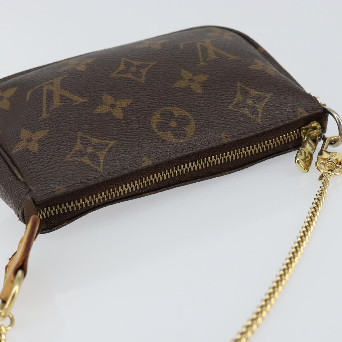 Louis Vuitton Pochette Accessoires Monogram Canvas, BROWN, CANVAS, Clutche & pouche